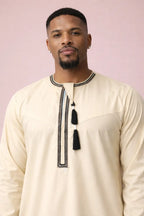 Qamis Prestige Beige Ma boutique